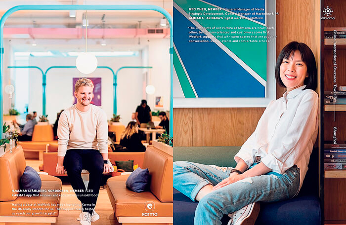 The photos that appeared in WeWork's S-1 filing . Photo: SEC Document The photos that appeared in WeWork's S-1 filing . Photo: SEC Document
