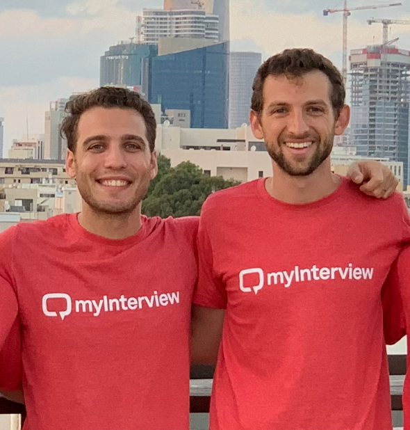 מימין: בנימין גילמן וגיא אבלסון, MyInterview מימין: בנימין גילמן וגיא אבלסון, MyInterview