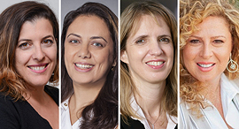 שידור כנס מיקרוסופט פיננסים מימין רונית אטד אתי בן זאב תמי אוחנה קול רוני מיכאל