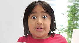 ראיין קאג'י ראיינ'ס וורלד יוטיוב יוטיובר, צילום: Kaji Family/YouTube