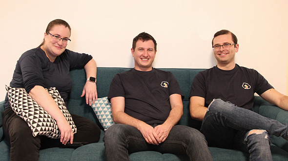 Zesty.co ’s Lori Brigg, Maxim Melamedov, and Alexey Baikov. Photo. Zesty Tech Zesty.co ’s Lori Brigg, Maxim Melamedov, and Alexey Baikov. Photo. Zesty Tech