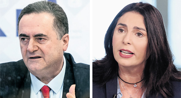 מימין מירי רגב ו ישראל כץ, צילומים: אבי מועלם, שלו שלום