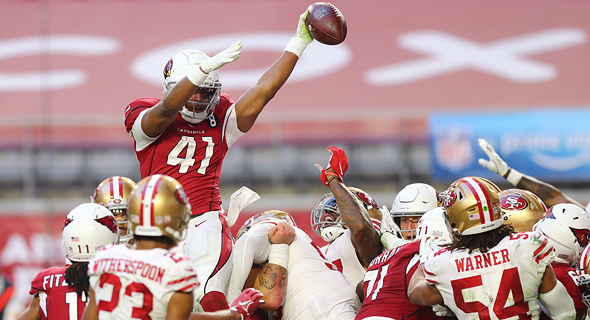 Arizona and San Francisco Football gam during the NFL. Photo: Reuters