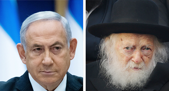 הרב חיים קנייבסקי וראש הממשלה בנימין נתניהו הרב חיים קנייבסקי וראש הממשלה בנימין נתניהו