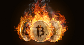 ביטקוין לוהט קריפטו מטבע וירטואלי, צילום: שאטרסטוק 