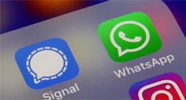 אפליקציה מסרים מיידיים סיגנל Signal ווטסאפ, צילום: גטי 