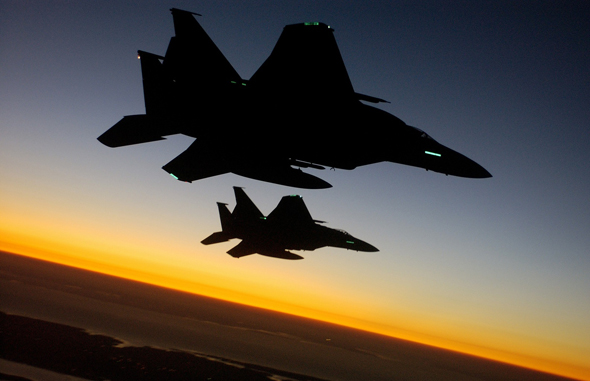 זוג F15 בלילה זוג F15 בלילה