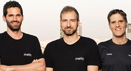 Melio co-founders Ziv Paz (left), Matan Bar, and Ilan Atias. Photo: Michael Tomarkin