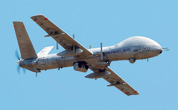 Elbit's Hermes drone. Photo: Elbit Elbit's Hermes drone. Photo: Elbit