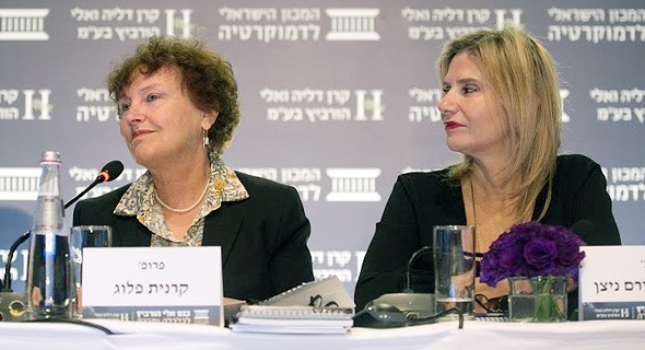 מימין: דפנה אבירם ניצן וקרנית פלוג מהמכון הישראלי לדמוקרטיה. “הלוואות שיהפכו למענקים” מימין: דפנה אבירם ניצן וקרנית פלוג מהמכון הישראלי לדמוקרטיה. “הלוואות שיהפכו למענקים”