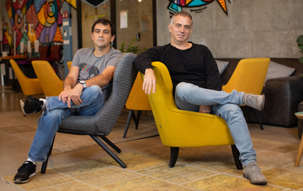 Personetics co-founders David Sosna (left) and David Govrin. Photo: Arik Sultan Personetics co-founders David Sosna (left) and David Govrin. Photo: Arik Sultan