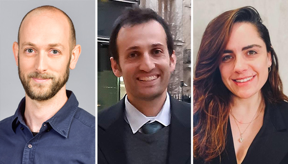 מימין: גבריאלה שפיגלמן, אריק ריבקין ותומר פישמן מימין: גבריאלה שפיגלמן, אריק ריבקין ותומר פישמן