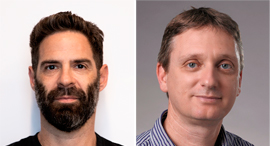 מימין רון שולויס גבי ברויטמן כנס קומרס