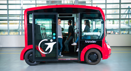 שאטל אוטונומי של מובילאיי בצרפת, צילום: מובילאיי