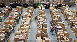 An Amazon logicstics center in the UK. Photo: Bloomberg