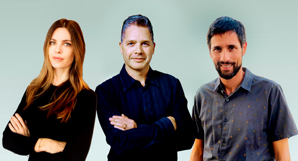 retrain.ai co-founders Isabelle Bichler-Eliasaf (left), Shay David, and Avi Simon. Photo: PR