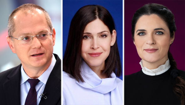 מימין: אמילי מואטי, קארין אלהרר, עודד פורר מימין: אמילי מואטי, קארין אלהרר, עודד פורר