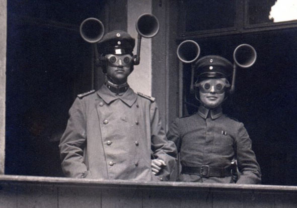 קסדת האזנה אישית שהופעלה בגרמניה ב-1917