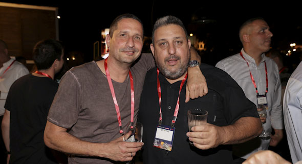 מימין רפי פרנקו, לשעבר סגן ראש מערך הסייבר הלאומי ועידו הר טוב, מנכ"ל גיתם, צילום: אוראל כהן
