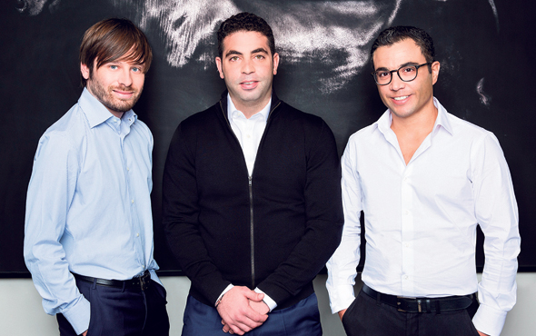 Pagaya co-founders CTO Avital Pardo (from right), CRO Yahav Yulzari and CEO Gal Krubiner. Photo: Inbal Marmari Pagaya co-founders CTO Avital Pardo (from right), CRO Yahav Yulzari and CEO Gal Krubiner. Photo: Inbal Marmari