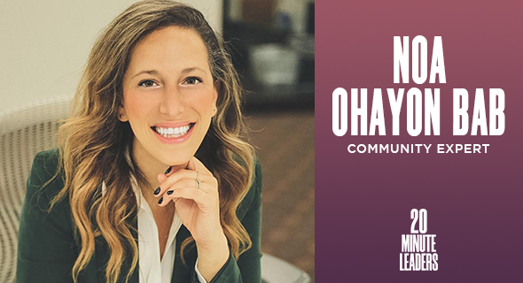 Noa Ohayon Bab, future of work expert and community builder. Photo: Adi Fischer Noa Ohayon Bab, future of work expert and community builder. Photo: Adi Fischer