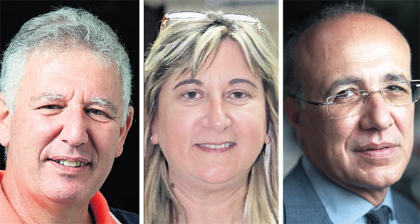 מימין: הממונה על שוק ההון משה ברקת, זהבית כהן מקרן אייפקס וגילעד אלטשולר, מנכ"ל משותף באלטשולר שחם מימין: הממונה על שוק ההון משה ברקת, זהבית כהן מקרן אייפקס וגילעד אלטשולר, מנכ"ל משותף באלטשולר שחם