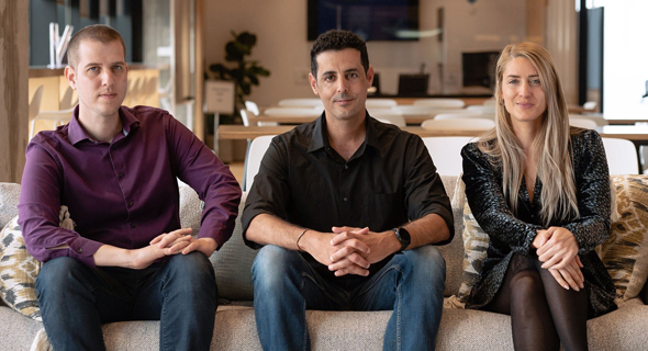 The Microsoft for StartUps Team, Meital Shamia, Raz Bachar, and Amit Svarzenberg. Photo: Microsoft