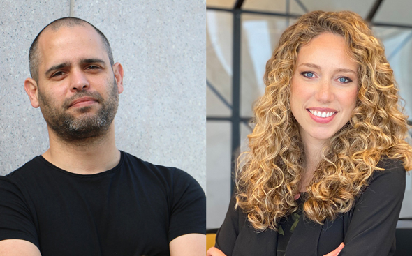 Yael Benjamin (right) and Nimrod Vromen. Photo: Courtesy Yael Benjamin (right) and Nimrod Vromen. Photo: Courtesy