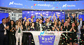 חגיגת פתיחת מסחר Monday.com מאנדיי ב נסאדק, צילום: Nasdaq