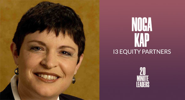 Noga Kap, managing partner, i3 Equity Partners. Photo: David Garb