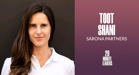 Toot Shani, co-founder and CEO, Sarona Partners. Photo: Sarona PR Toot Shani, co-founder and CEO, Sarona Partners. Photo: Sarona PR