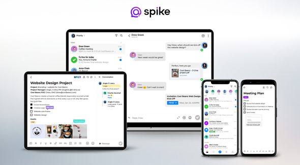 Spike can be used on mobiles, tablets, and computers. Photo: Spike