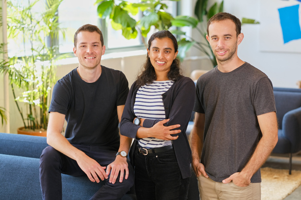 Weav co-founders Nadav Lidor (from left), Ambika Acharya and Avikam Agur. Photo: Vic Bess Weav co-founders Nadav Lidor (from left), Ambika Acharya and Avikam Agur. Photo: Vic Bess