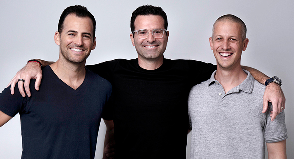 Bizzabo founders Boaz Katz, Alon Alroy, and Eran Ben-Shushan. Photo: Bizzabo