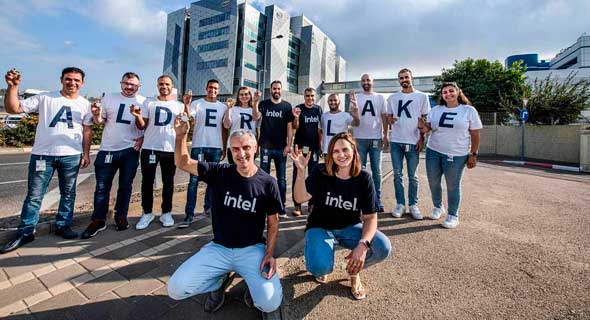 The Alder Lake Intel team. Photo: Ohad Falik.