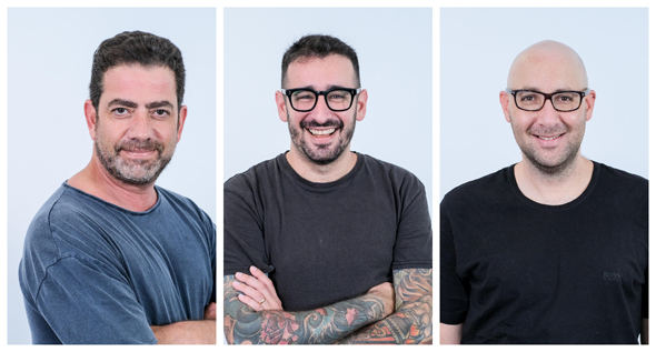 Founders Ehud Levy, Guy Tytunovich, and Asaf Botovsky. Photo: Sapir Matmon Founders Ehud Levy, Guy Tytunovich, and Asaf Botovsky. Photo: Sapir Matmon