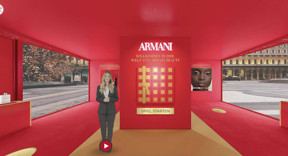 A look inside a virtual Armani store. Photo: ByondXR