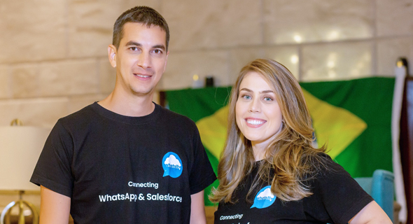Whatslly co-founders Deborah Palacios Wanzo and Yanir Calisar. Photo: Cristiano Pinheiro Soares