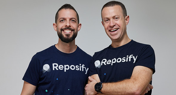Reposify CEO Uzi Krieger (right) and CTO Yaron Tal. Photo: Reposify