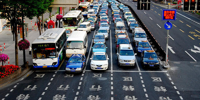 מכוניות סין תנועה בייג'ינג