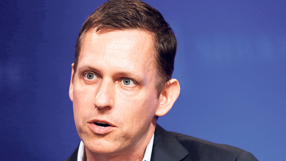 פיטר ת'יל יזם ו משקיע בתחום ה הייטק, צילום: בלומברג