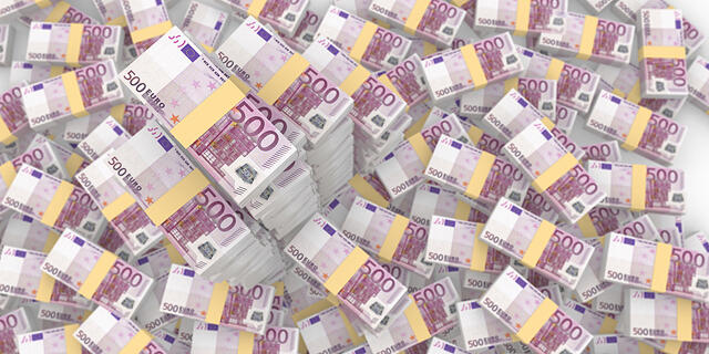 כסף שטרות 500 יורו 500 euro