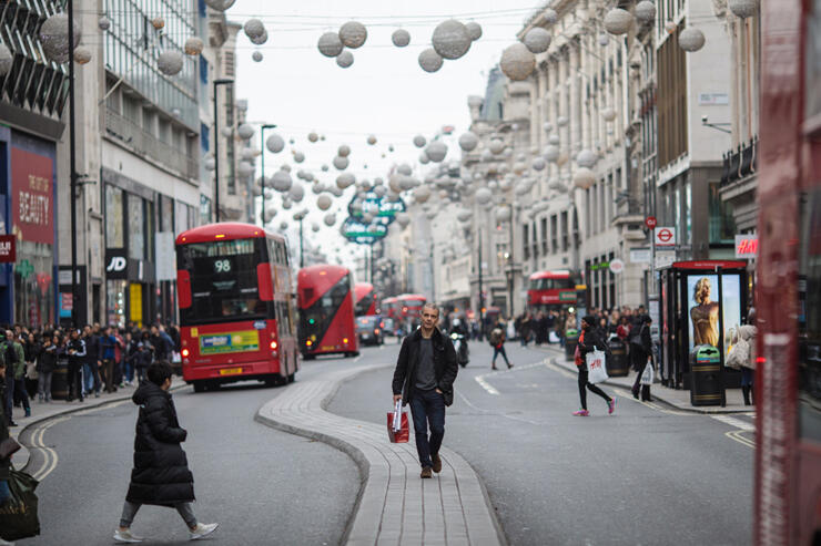 לונדון רחוב אוקספורד ערים טובות לקניות 2018 