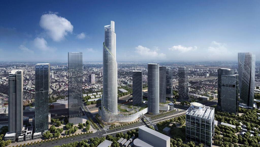 ה מגדל הרביעי של מרכז עזריאלי ב תל אביב מגדל הספירלה