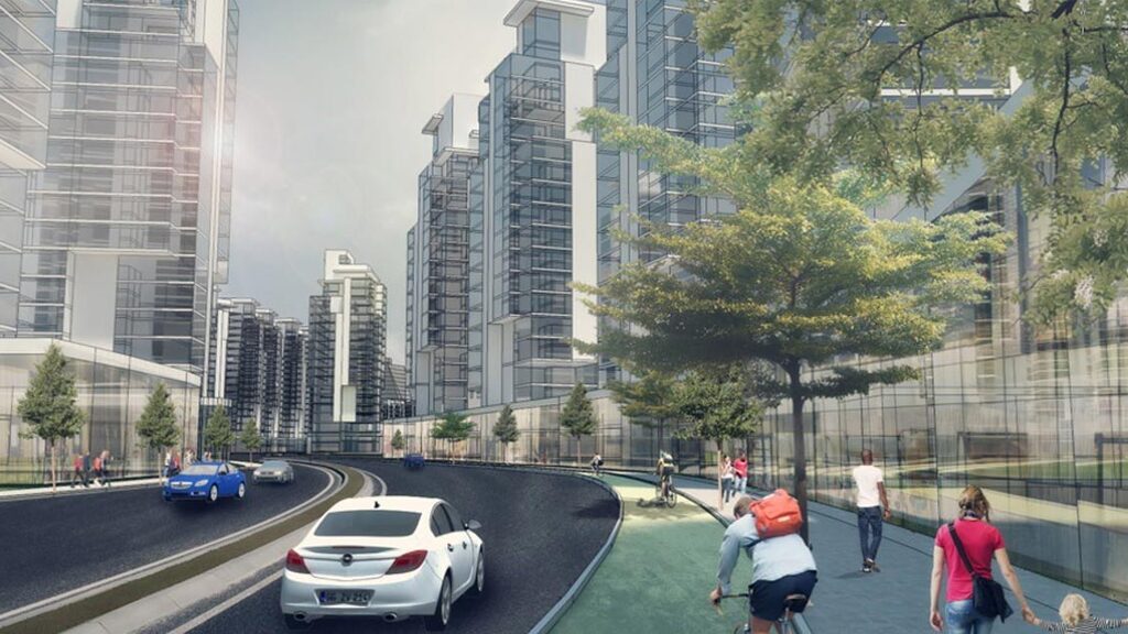 הדמיה פינוי בינוי בשכונת קריית משה ברחובות (הדמיה: משרד בר לוי אדריכלים ומתכנני ערים ) הדמיה פינוי בינוי רחובות שכונת קרית משה