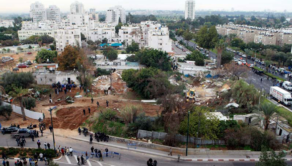 מבט אל שכונת הארגזים בתל אביב, צילום: יריב כץ