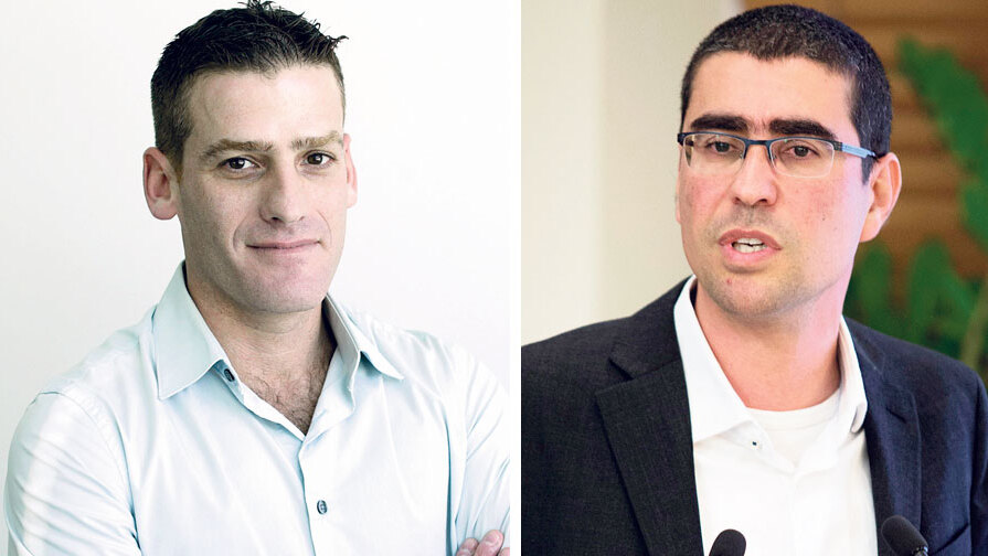 מימין: הממונה על השכר באוצר קובי בר נתן ויו"ר ועד עובדי תע"א יאיר כץ (צילומים: עמית שאבי, עמית שעל) מימין: הממונה על השכר באוצר קובי בר נתן ויו"ר ועד עובדי תע"א יאיר כץ
