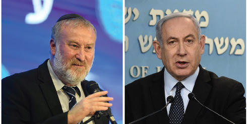 בנימין נתניהו ואביחי מנדלבליט, צילומים: יואב דודקביץ, יאיר שגיא