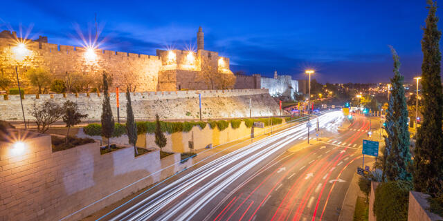 Jerusalem at night