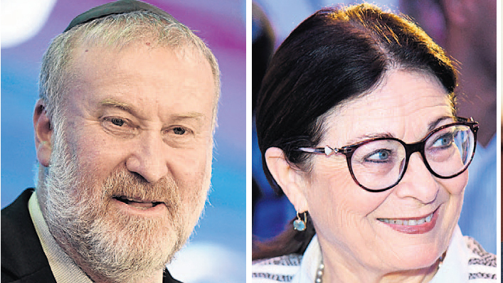 נשיאת ביהמ"ש העליון אסתר חיות והיועמ"ש אביחי מנדלבליט (צילומים: יאיר שגיא, אלכס קולומויסקי) מימין: ראש הממשלה בנימין נתניהו נשיאת ביהמ"ש העליון אסתר חיות והיועמ"ש אביחי מנדלבליט